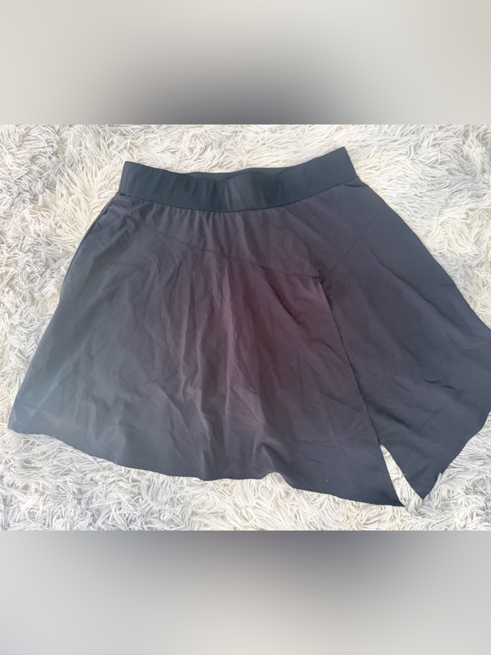 Women's Black Asymmetric Skirt